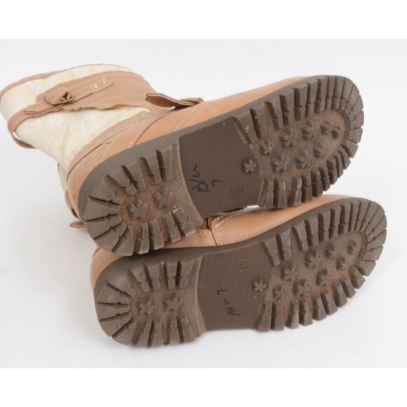 Disney D-Signed Descendants Tan Auradon Prep Boots Winter Snow KIDS US Size 4 - Picture 6 of 9